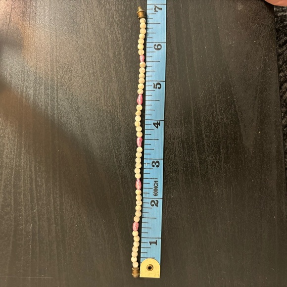 Vintage mother of pearl and dyed freshwater pearl bracelet-Preloved 1980’s small - Picture 4 of 5